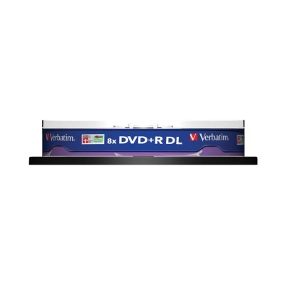 DVD+R Doble Capa Verbatim Advanced AZO 8X/ Tarrina-10uds