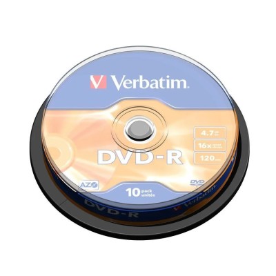 DVD-R Verbatim Advanced AZO 16X/ Tarrina-10uds