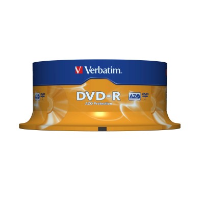 DVD-R Verbatim Advanced AZO 16X/ Tarrina-25uds