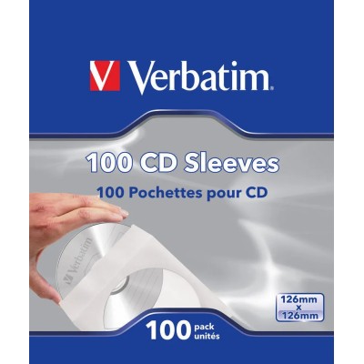 Fundas CD-R Verbatim Sleeves/ Caja-100uds