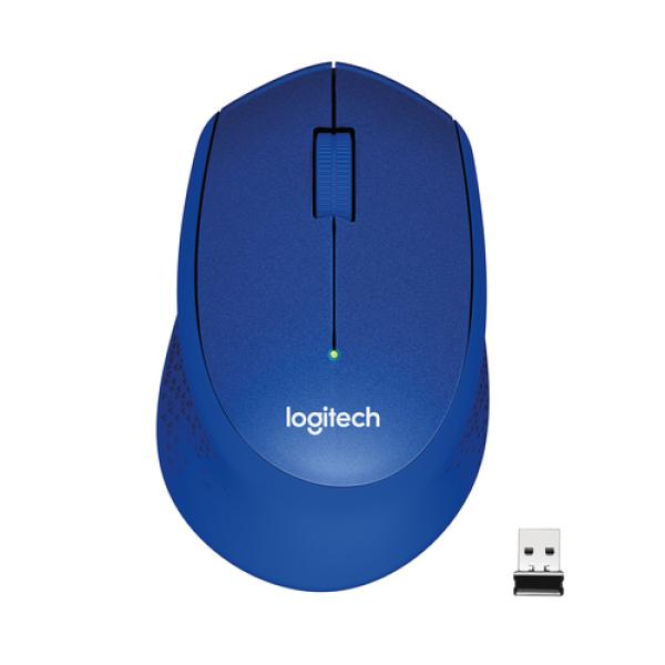 Mouse Logitech Wireless M330 Silent (noise Reduction) Color Blue P/n:910-004910