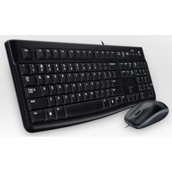 Pack Teclado Y Mouse Logitech Mk120 Frances Con Cable Usb P/n:920-002539