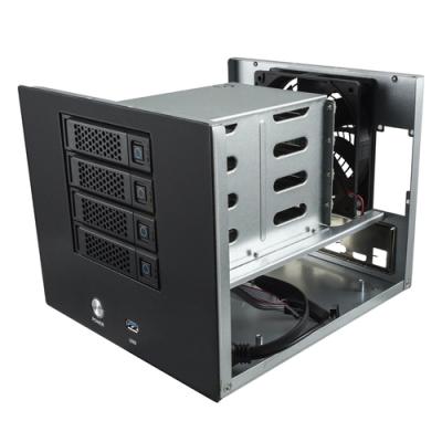 Caja Servidor Nas Unykach Ukna4u40 Formato Pb Itx 4 Bahias 3.5"