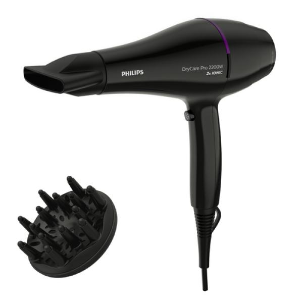 Secador De Pelo Ionico Philips Drycare Pro Bhd274/00 Motor Ac 2200w 6 Posiciones De Calor Y Velocidad