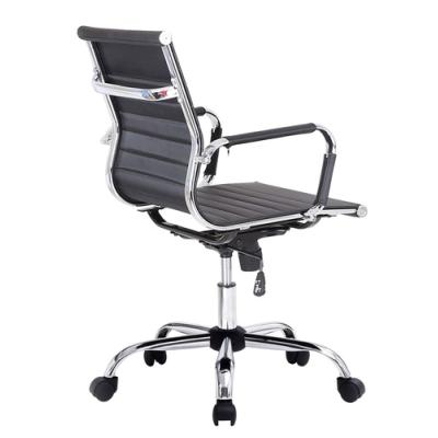 Silla De Oficina Equip Respaldo Medio Color Negro Recubrimiento