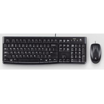 Pack Teclado Y Mouse Logitech Mk120 Y Mouse Con Cable Usb