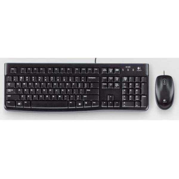 Pack Teclado Y Mouse Logitech Mk120 Y Mouse Con Cable Usb Portugues P/n:920-002547