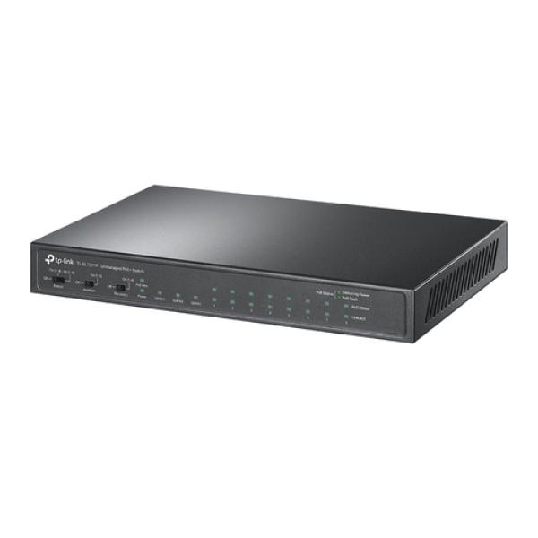 Switch No Gestionable Tp-link Tl-sl1311p 11p De Los Cuales 8p Poe+ 10/100 Y 2p Gigabit 1p Gigabit Sfp Poe 124w Formato Sobremesa