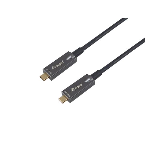 Cable Usb-c Activo Optico Equip 60w 4k 10gbps 10m