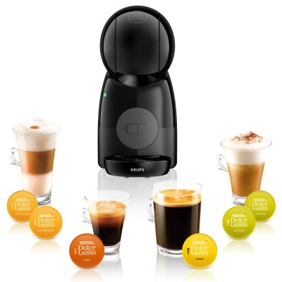 Cafetera de Cápsulas Krups Dolce Gusto Piccolo XS/ Negra