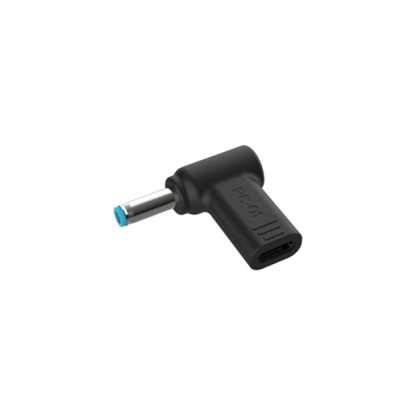 Adaptador Tip Cargador Conceptronic Usb-c A Dc Hp 4.5x3.0mm 18-20v