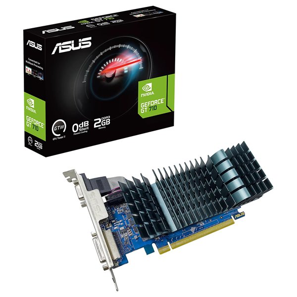 Asus GeForce GT 710 2GB DDR3 EVO Compatible con Perfil Bajo