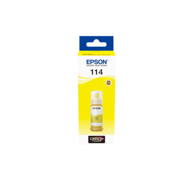 Epson botella tinta ecotank 114 amarillo