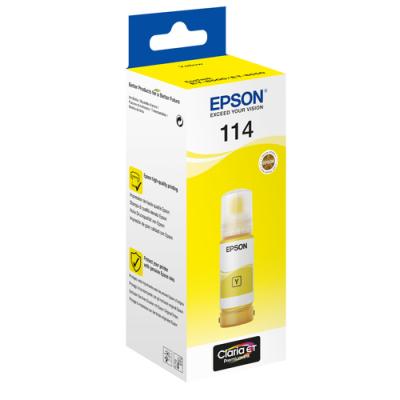 Epson botella tinta ecotank 114 amarillo