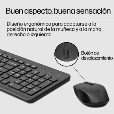 Teclado y Ratón Inalámbricos HP 330/ Negro