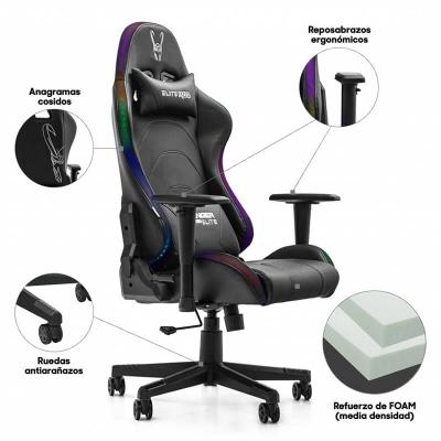 Silla Gaming Woxter Stinger Station Elite V2/ Luces LED