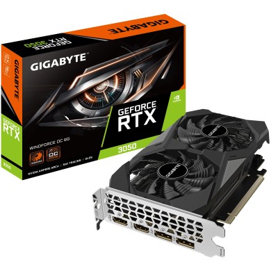 Tarjeta Gráfica Gigabyte GeForce RTX 3050 WindForce OC/ 6GB