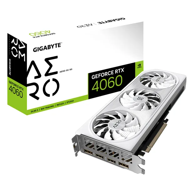 Tarjeta Gráfica Gigabyte GeForce RTX 4060 Aero OC 8G/ 8GB GDDR6