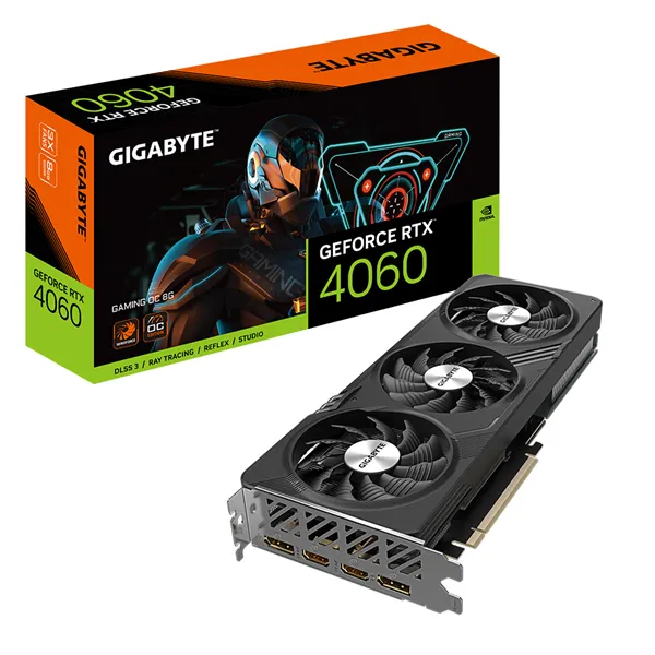 Tarjeta Gráfica Gigabyte GeForce RTX 4060 GAMING OC 8G/ 8GB GDDR6