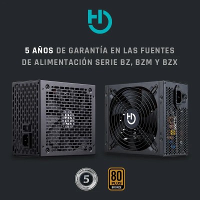 Fuente de Alimentación Hiditec BZ650/ 650W/ Ventilador 14cm/ 80