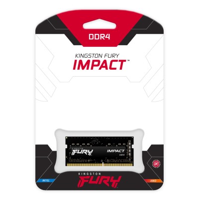 Memoria RAM Kingston FURY Impact 8GB/ DDR4/ 2666MHz/ 1.2V/