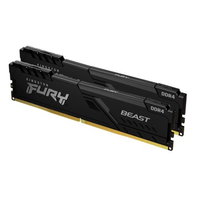 Memoria RAM Kingston FURY Beast 2 x 8GB/ DDR4/ 2666MHz/ 1.2V/