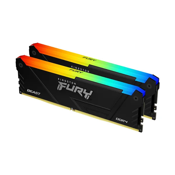 Memoria RAM Kingston FURY Beast RGB 2 x 16GB/ DDR4/ 3200MHz/ 1.35V/ CL16/ DIMM