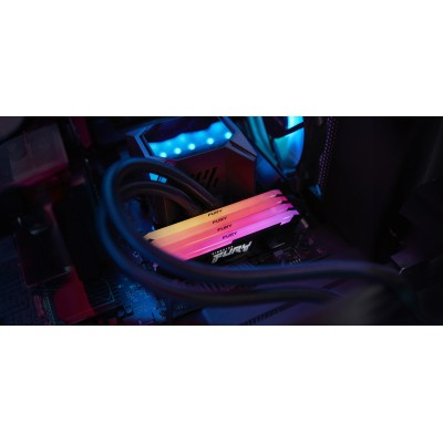 Memoria RAM Kingston FURY Beast RGB 2 x 16GB/ DDR4/ 3200MHz/