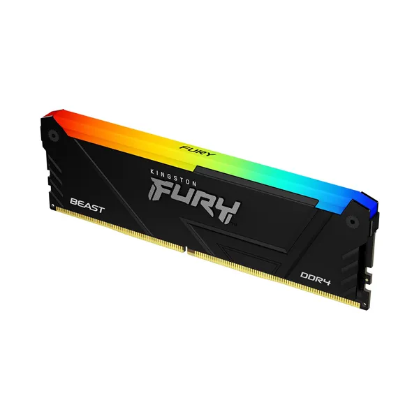 Memoria RAM Kingston FURY Beast RGB 16GB/ DDR4/ 3200MHz/ 1.35V/ CL16/ DIMM