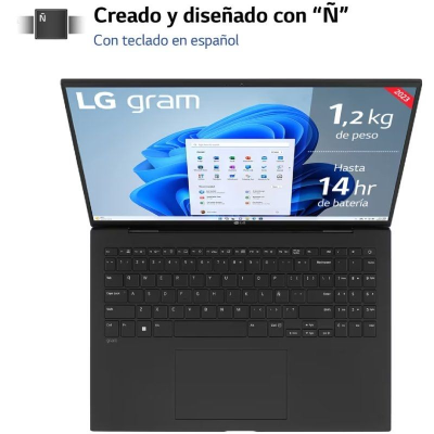 Portátil LG Gram 16Z90R-E AD78B Intel Core i7-1360P/ 32GB/ 1TB