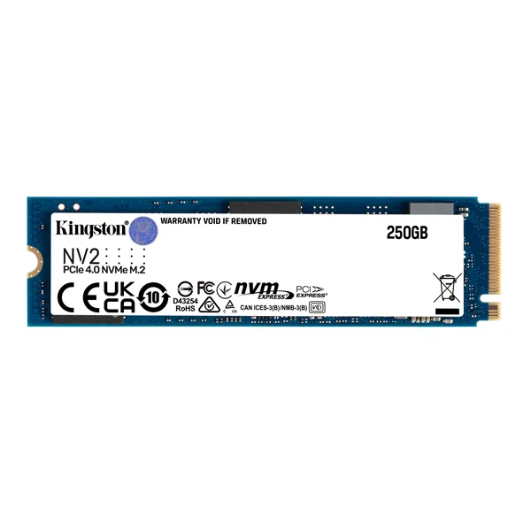 Kingston NV2 NVMe SSD 250GB PCIe 4.0 3000MB/sM.2 2280