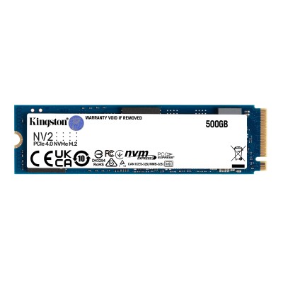 Kingston NV2 NVMe SSD 500GB PCIe 4.0 3500MB/sM.2 2280