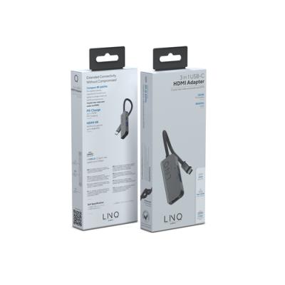 Docking USB Tipo-C Linq LQ48000/ 1x USB Tipo-C Macho/ 1x HDMI