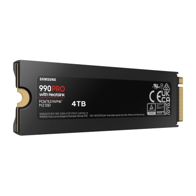 Samsung SSD 990 PRO 4TB NVMe con disipador a 7450MB/s PCIe 4.0