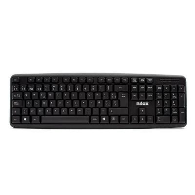 Nilox teclado compacto nxkbe000002 usb negro