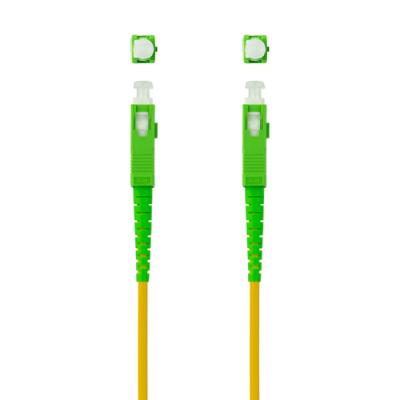 Nanocable cable fibra sc-apc lszh amarillo 100m