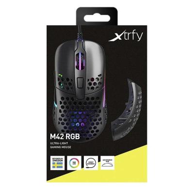 Cherry xtrfy ratón rgb 400-16.000 dpi usb black