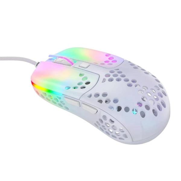 Cherry xtrfy ratón rgb 400-16.000 dpi usb white