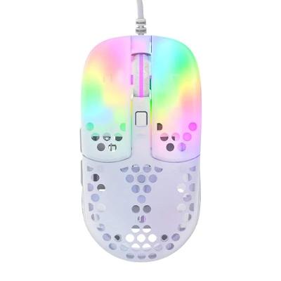 Cherry xtrfy ratón rgb 400-16.000 dpi usb white