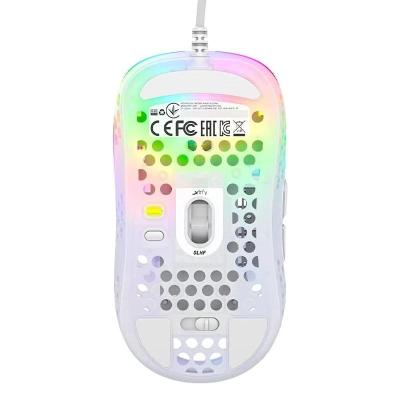 Cherry xtrfy ratón rgb 400-16.000 dpi usb white