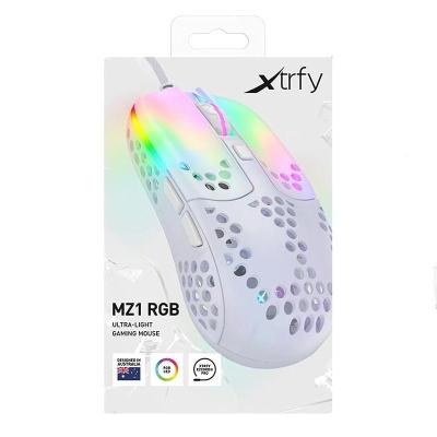 Cherry xtrfy ratón rgb 400-16.000 dpi usb white