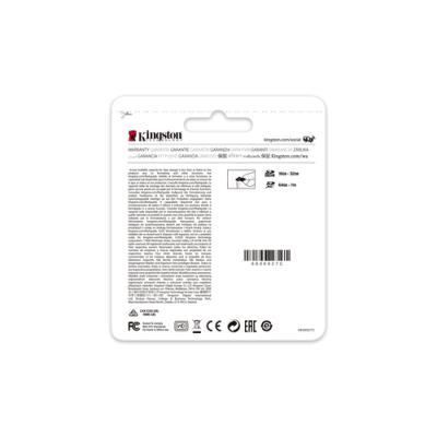 Kingston sdcg3/1tb microsd a2 clase 10 1tb c/a