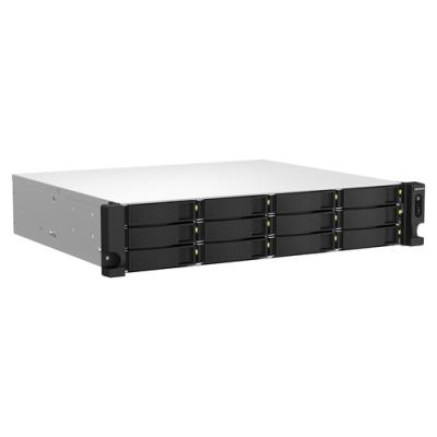 Qnap ts-1264u-rp-8g nas 12xhdd-bay 2x2.5gbe