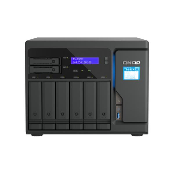 Qnap ts-855x-8g nas 6+2 bay 2x2.5gbe 4xusb