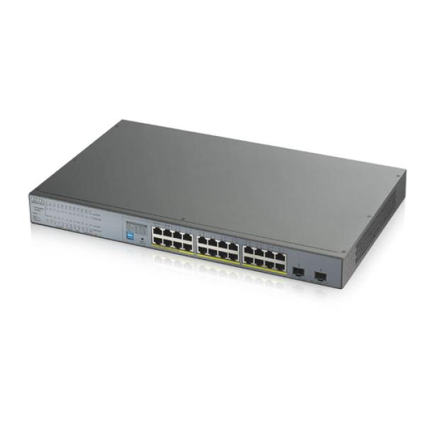 Zyxel gs1300-26hp switch 24xgb poe 2xsfp 250w