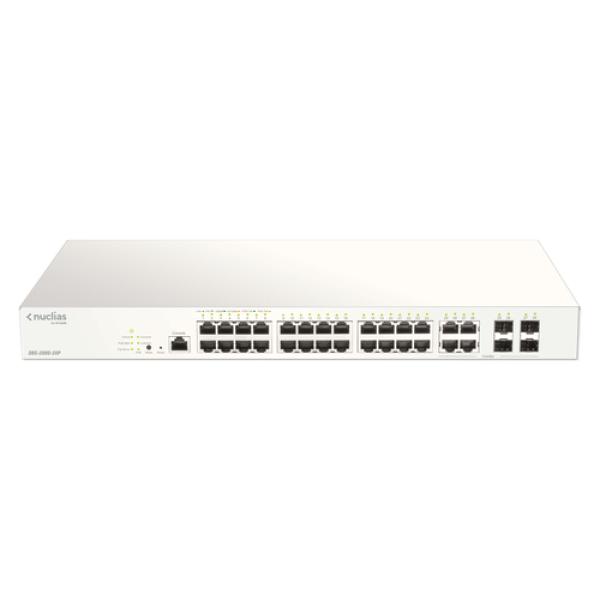 D-link dbs-2000-28p/e 28xgb poe+ switch 193w 1y