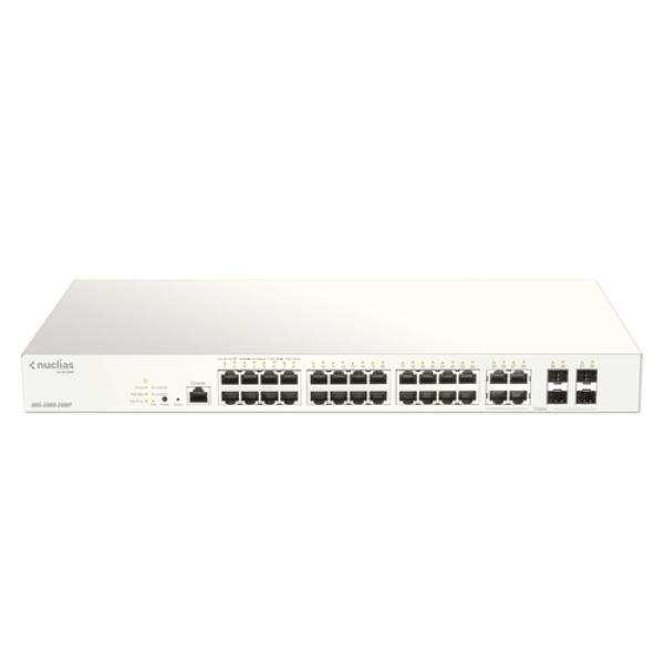 D-link dbs-2000-28mp/e 28xgb poe+ switch 370w 1y