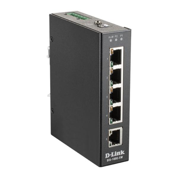 D-link dis-100e-5w switch industrial 5x10/100mbps