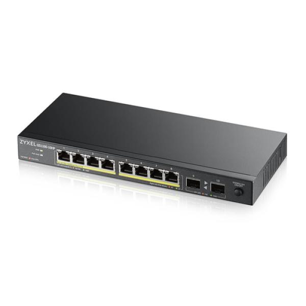 Zyxel gs1100-10hp v2 switch 8xgbe 120 watt poe