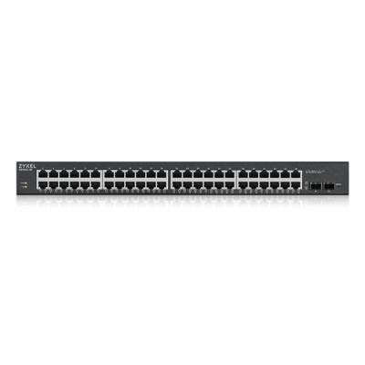 Zyxel gs1900-48hp v2 switch 48xgbe l2 170w rack